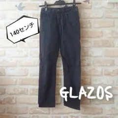 ★GLAZOS★中古★シンプル ウエストゴム入り パンツ★ブラック★140