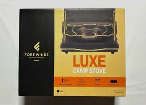 FORE WINDS LUXE CAMP STOVEフォアウィンズ ラックス キャンプ ストーブ BLACK黒ブラック FW-LS01-BK 新品 送料込 イワタニ カセットコンロ