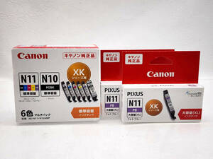 ★ R60801 未開封 CANON キャノン 純正 インクタンク XKI-N11+N10/6MP 6色マルチパック 標準容量・XKI-N11XL PB フォトブルー 3箱 ★