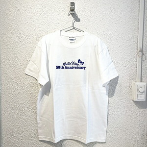 サンリオ ハローキティ 50thTシャツ(ホワイト) Lサイズ