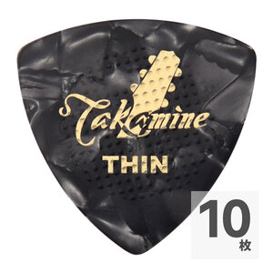 TAKAMINE P1B THIN 0.5mm セルロイド トライアングルピック×10枚