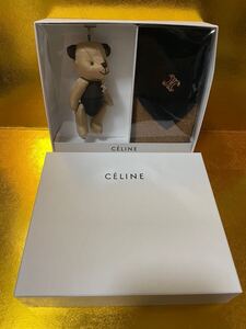 CELINE セリーヌ ストラップくま タオルハンカチ