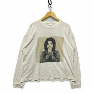 Bjork ビョーク ヴィンテージ プリント ロングＴシャツ ホワイト サイズXL 正規品 / m20241