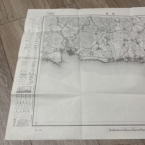 古地図 地形図 五万分之一 地理調査所 昭和28年応急修正 昭和29年発行 枕崎 鹿児島県