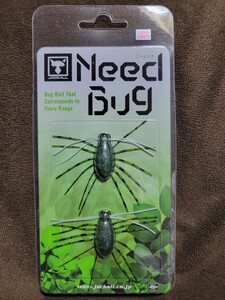 ★JACKALL★Need Bug ジャッカル ニードバグ カナブン 新品未開封品 Length 28.5mm Weight 1.75g 虫パターン ノーシンカー ダウンショット