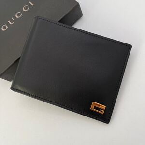 美品GUCCI グッチ　折り財布　札入れ　ブラック　箱