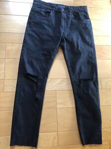 USED・ZARA　MAN・ザラマン・スキニーデニム・ダメージデニム・ZMDC ・サイズ30・450円