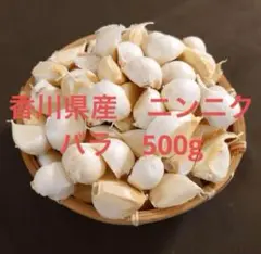 香川県産　無農薬　にんにく　バラ　500g