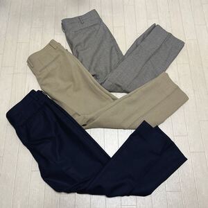 和478★ 3点セット 汚れあり DAKS ダックス スラックス カジュアルパンツ ボトムス 90A4 76 ネイビー ベージュ ブラックホワイト メンズ