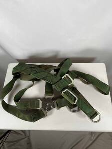 映画小道具　日本軍　日本海軍　航空隊　縛帯　ハーネス　パラシュート　中古品　映画プロップ　再現品　C