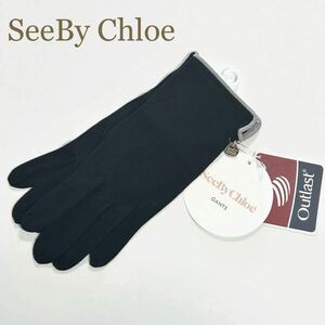 シーバイクロエSEE BY CHLOE UV手袋 グローブ 温度調整素材 ブラック 新品未使用品