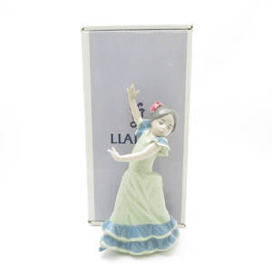 未使用 LLADRO リヤドロ 5192 リトルダンサー ロリータ フィギュリン 1点 フラメンコ インテリア 陶器人形 置物 SO2475F2