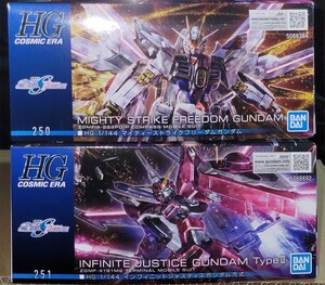 新品未組立２種セットHG 1/144 マイティーストライクフリーダムガンダム インフィニットジャスティスガンダム弐式 ガンダムSEED FREEDOM