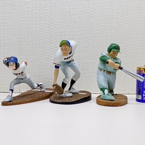 【訳あり品 現状品】水島新司キャラクターズ【野球群像】山田 太郎 水原勇気 岩田鉄五郎 フィギュア ドカベン 