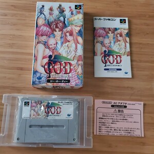 SFC G.O.D 目覚めよと呼ぶ声が聴こえ 箱説 スーパーファミコン 激レア コレクション