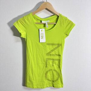 H8964FF タグ付き未使用品 adidas アディダス NEO LABEL サイズ2XS 半袖 Tシャツ カットソー ランニングウェア グリーン系 レディース