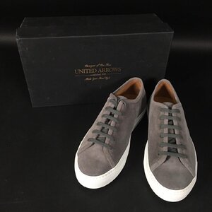 ER0222-13-3 UNITED ARROWS スニーカー スウェード グレー イタリア製 41サイズ 靴 ユナイテッドアローズ カジュアル 80サイズ