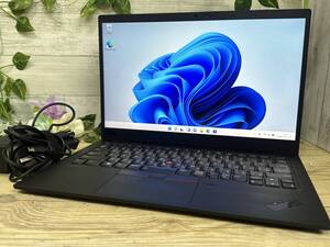 【良品♪】Lenovo 7th Gen ThinkPad X1Carbon [Core i5(8265U)1.6GHz/RAM:8GB/SSD:256GB/14インチ]Windows 11 動作品