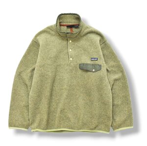 ★02年製 パタゴニア patagonia シンチラ スナップT フリース M グレー ビンテージ アウトドア 古着 プルオーバー ジャケット 25405E★