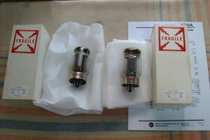 RCA真空管　6336A ペヤ（2個）新品未使用品　元箱、規格表付き（オオデオショプに注文USA輸入品）テスト済みOK