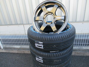 RAYS VOLK RACING TE37SB tourer SR 17x6.5 +37 6-139.7 SR GY NASCAR 215/60R17 200系 ハイエース