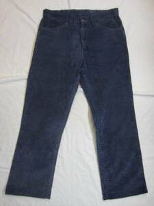 Levis リーバイス 519 80s コーデュロイパンツ TALON42 紺 USA製 W32