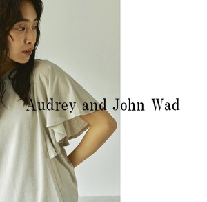 Audrey and John Wad オードリーアンドジョンワッド 22SS クルーネックフレアスリーブプルオーバー モダール混の綿素材 手洗い可 日本製 F