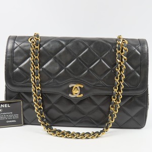 96063★1円スタート★CHANEL シャネル 中極美品 Wフラップ マトラッセ パリ限定 チェーンバッグ ココマーク ターンロック ヴィンテージ