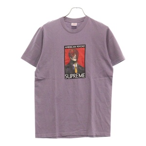 SUPREME シュプリーム 23AW American Psycho Tee アメリカン サイコ グラフィックプリント 半袖Tシャツ カットソー パープル