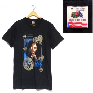 BOB MARLEY ボブマーリー TUFF GONG 91年製 90’s オフィシャル イラスト Tシャツ 黒 M