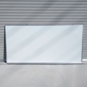 1円～ 直接引き取り限定 ホワイトボード 壁掛け用 180cm×90cm 事務用品 オフィス 学校 塾 大型 備品 mw0026