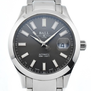 ボールウォッチ BALLWATCH NM2026C-S6J-GY エンジニア マーベライト デイト 自動巻き メンズ 良品 箱付き A#135556