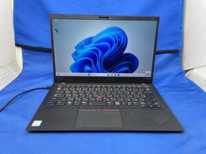 【Lenovo】ThinkPad X1 Carbon Gen6 28KHCT01WW Corei7-8550U メモリ16GB SSD256GB Windows11Pro 14inch 中古ノートPC バッテリー充電NG