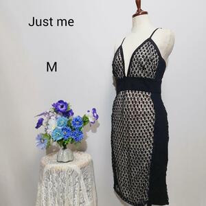 Just me 極上美品　ドレス　ワンピース　パーティー　Мサイズ　黒系色