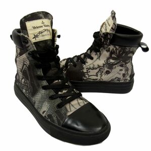 ◇Vivienne WestWood ANGLOMANI ハイカット スニーカー ヴィヴィアンウエストウッド アングロマニア メンズ 1円スタート