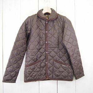 英国製 ラベンハム LAVENHAM キルティングジャケット デンハム DENHAM ラウンドカラー*スタンドカラー(36)ダークブラウン/840