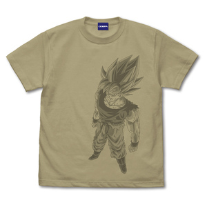 【新品/公式】ドラゴンボールZ XL 超サイヤ人 孫悟空 Tシャツ/SAND KHAKI- 公式グッズ colleize