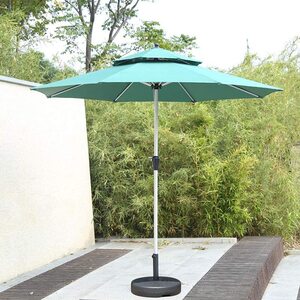 2.7M Outdoor Double Roof Terrace Garden Umbrella, Portable Patio Umbrella, Very Suitable For Garden, Beach Commercial Activity