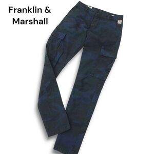 Franklin & Marshall フランクリン＆マーシャル 【カモフラ 迷彩 総柄】 RILEY LAB ストレッチ カーゴ パンツ Sz.29　メンズ　A4B04846_9#R