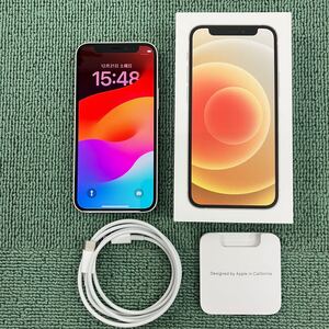 ●【売り切り】Appleアップル docomo iPhone12 mini 128GB ホワイトMGDM3J/A A2398 アクティベーションロック無し 利用制限◯ SIMフリー