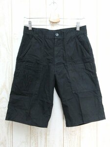 STUSSY/ステューシー：ハーフパンツ 6ポケット ブラック ショーツ コットン サイズ28/メンズ/中古/USED