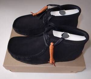 Clarks クラークス WALLABEE BOOT ワラビー ブーツ black UK7 25cm