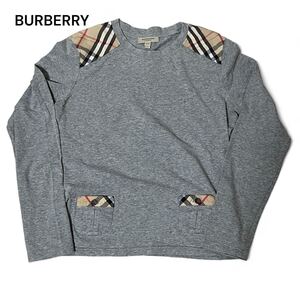 BURBERRY バーバリー コットン カットソー グレー S