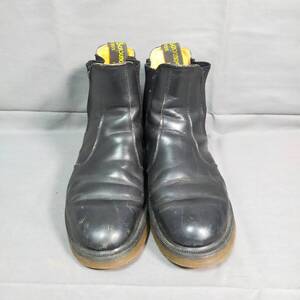 △　1/6　280833　Dr.MARTENS　ドクターマーチン　レザー　サイドゴア　ショートブーツ　ブラック　黒　SIZE:5　靴　【真贋鑑定済】