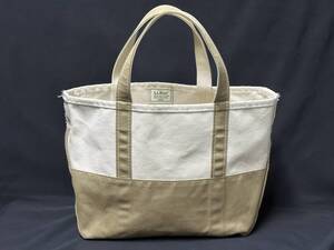 L.L.Bean BEAMS別注 DEEP BOTTOM BOAT AND TOTE BAG (M) エルエルビーン ビームス ボート アンド トート バック ベージュ 