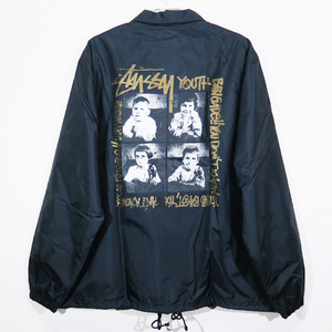 STUSSY ステューシー OSAKA MINAMI CHAPTER DECADE ONE COACH JACKET 大阪南チャプト 10周年記念 コーチ ジャケット ブラック アウター dez