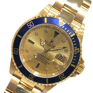 ロレックス ROLEX サブマリーナ 16618SG K18イエローゴールド 腕時計 メンズ 中古