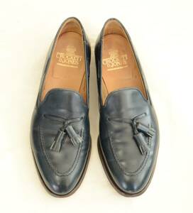 英国製 クロケット＆ジョーンズ CAVENDISH タッセルローファー ネイビーレザー size 8 E