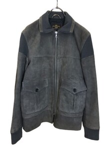 WTAPS ダブルタップス スウェードジャケット　ジップアップ　ダブルポケット グレー M 44820622■