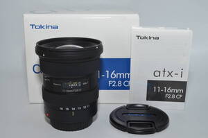 【極上品】 Tokina 超広角ズームレンズ atx-i 11-16mm F2.8 CF キヤノン EF用 APS-Cフォーマット用 #6674